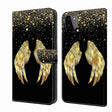For Samsung Galaxy A22 5G Crystal 3D Shockproof Protective Leather Phone Case(Golden Wings) - free shipping - PMC TechLife - Order now!