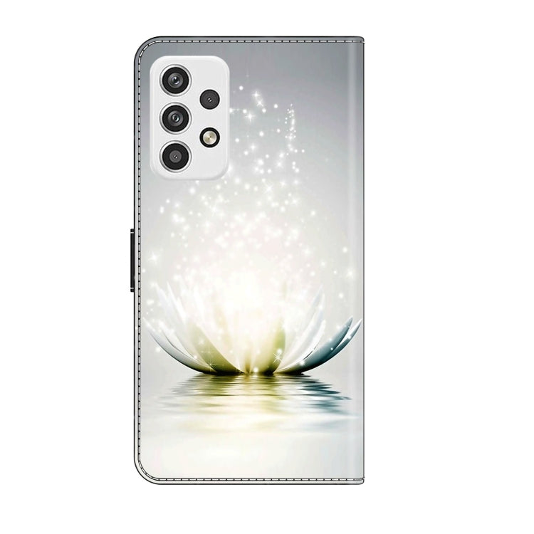 For Samsung Galaxy A23 5G Crystal 3D Shockproof Protective Leather Phone Case(Light Lotus) - free shipping - PMC TechLife - Order now!