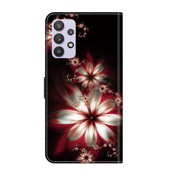 For Samsung Galaxy A32 5G Crystal 3D Shockproof Protective Leather Phone Case(Fantastic Flower) - free shipping - PMC TechLife - Order now!