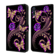 For Samsung Galaxy A50 Crystal 3D Shockproof Protective Leather Phone Case(Purple Flower Butterfly) - free shipping - PMC TechLife - Order now!