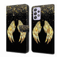 For Samsung Galaxy A52 / A52s 5G Crystal 3D Shockproof Protective Leather Phone Case(Golden Wings) - free shipping - PMC TechLife - Order now!