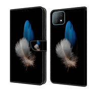 For Samsung Galaxy A53 Crystal 3D Shockproof Protective Leather Phone Case(Two Branches)