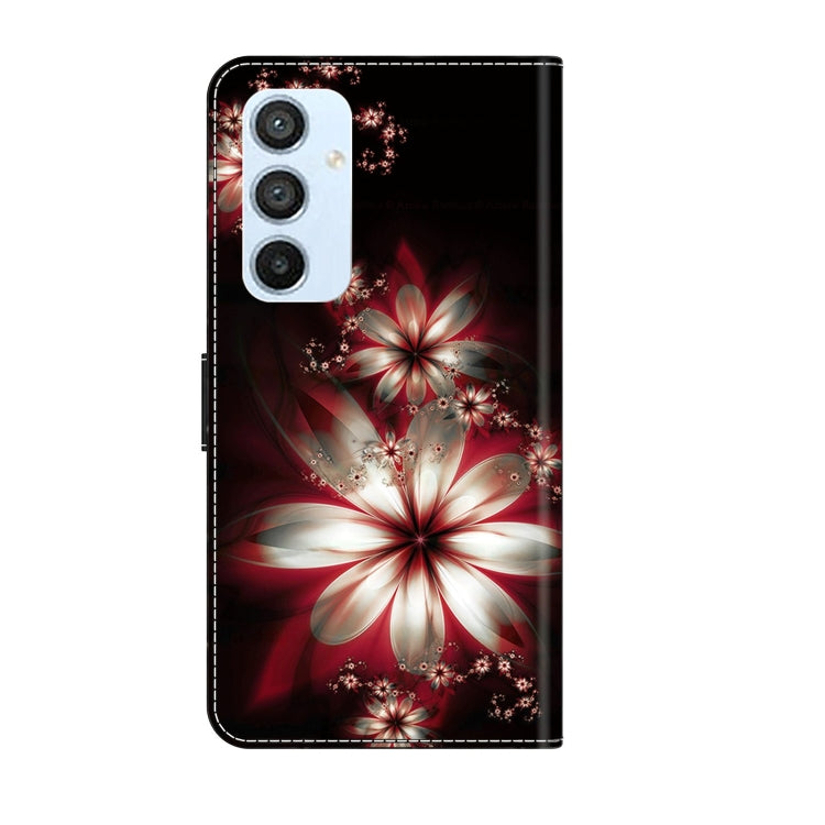 For Samsung Galaxy A54 5G Crystal 3D Shockproof Protective Leather Phone Case(Fantastic Flower) - free shipping - PMC TechLife - Order now!