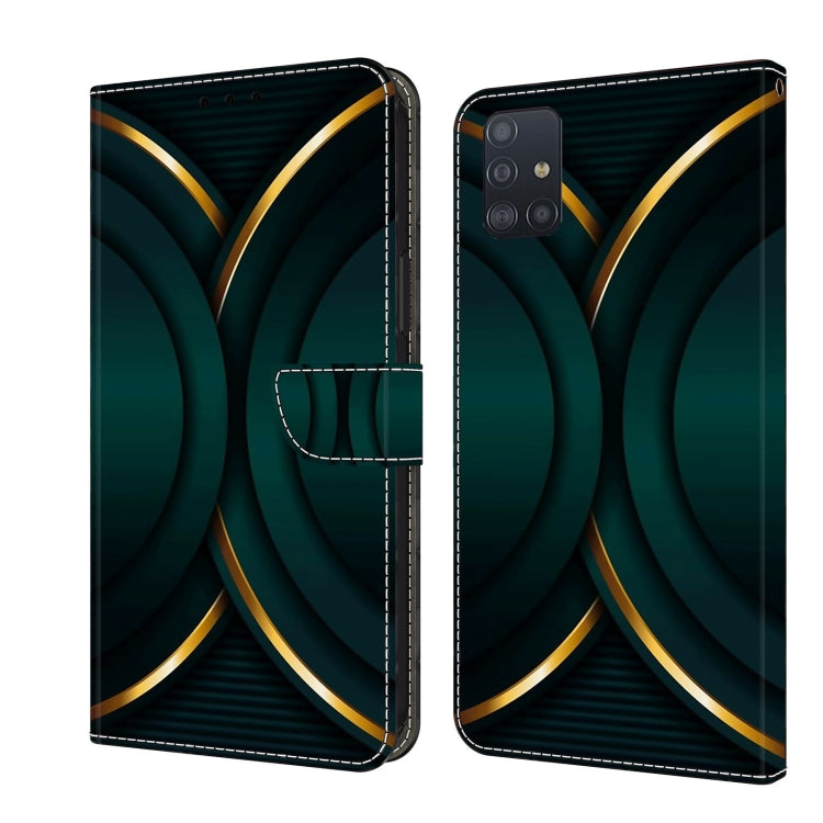 For Samsung Galaxy A71 4G Crystal 3D Shockproof Protective Leather Phone Case(Gold Outline) - free shipping - PMC TechLife - Order now!