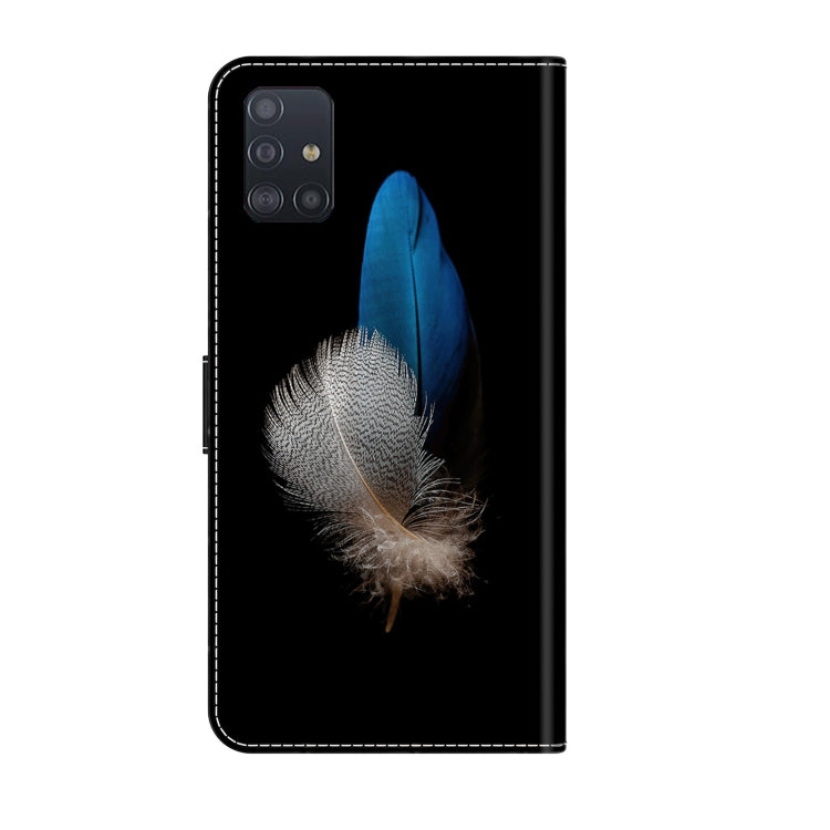 For Samsung Galaxy A71 4G Crystal 3D Shockproof Protective Leather Phone Case(Two Branches) - free shipping - PMC TechLife - Order now!