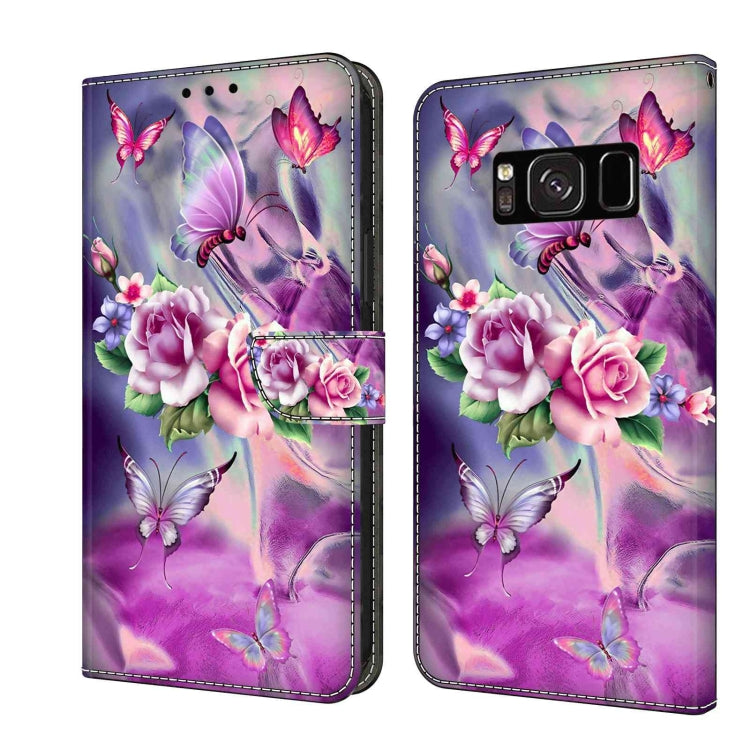 For Samsung Galaxy S8 Crystal 3D Shockproof Protective Leather Phone Case(Butterfly) - free shipping - PMC TechLife - Order now!