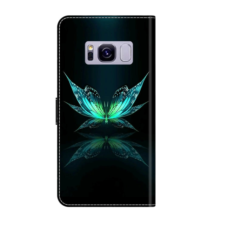 For Samsung Galaxy S8+ Crystal 3D Shockproof Protective Leather Phone Case(Reflection Dutterfly) - free shipping - PMC TechLife - Order now!