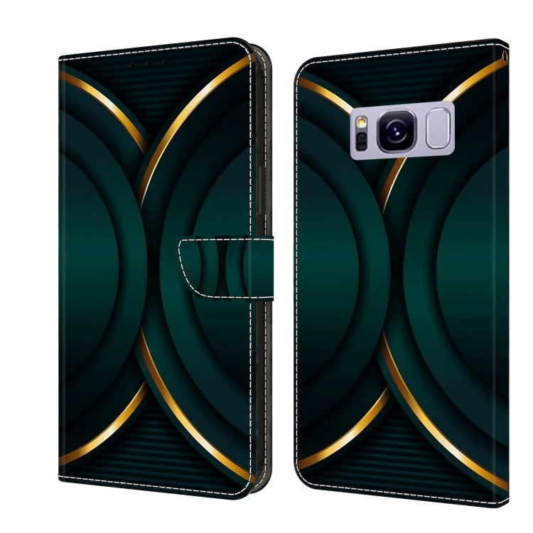 For Samsung Galaxy S8+ Crystal 3D Shockproof Protective Leather Phone Case(Gold Outline) - free shipping - PMC TechLife - Order now!