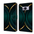 For Samsung Galaxy S8+ Crystal 3D Shockproof Protective Leather Phone Case(Gold Outline) - free shipping - PMC TechLife - Order now!