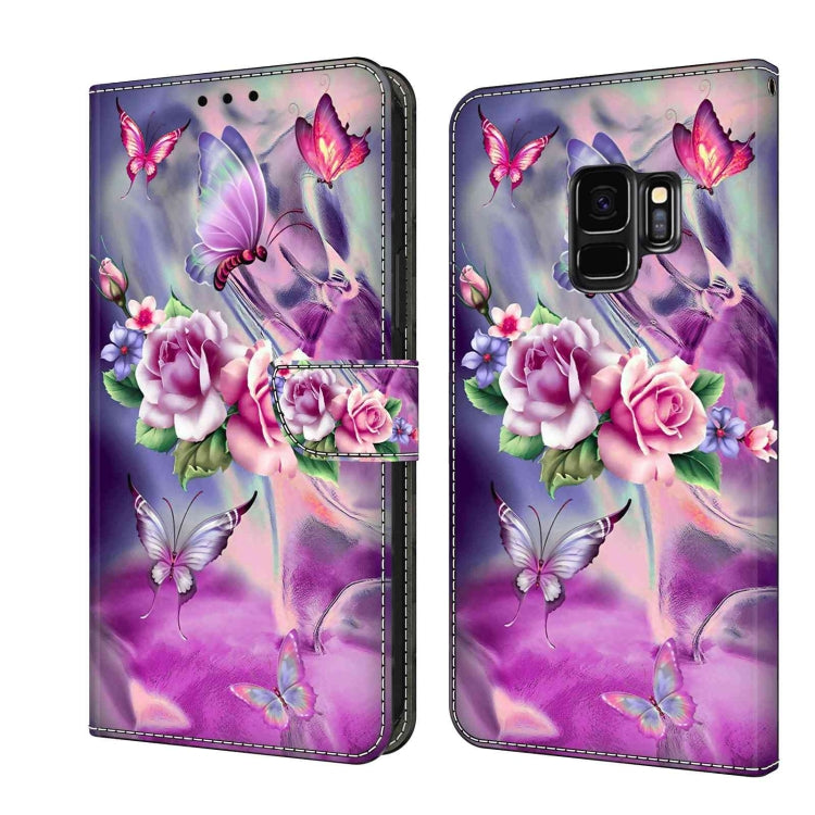 For Samsung Galaxy S9 Crystal 3D Shockproof Protective Leather Phone Case(Butterfly) - free shipping - PMC TechLife - Order now!