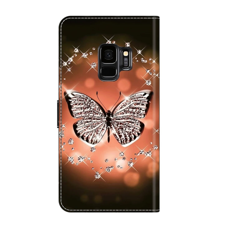 For Samsung Galaxy S9 Crystal 3D Shockproof Protective Leather Phone Case(Crystal Butterfly) - free shipping - PMC TechLife - Order now!