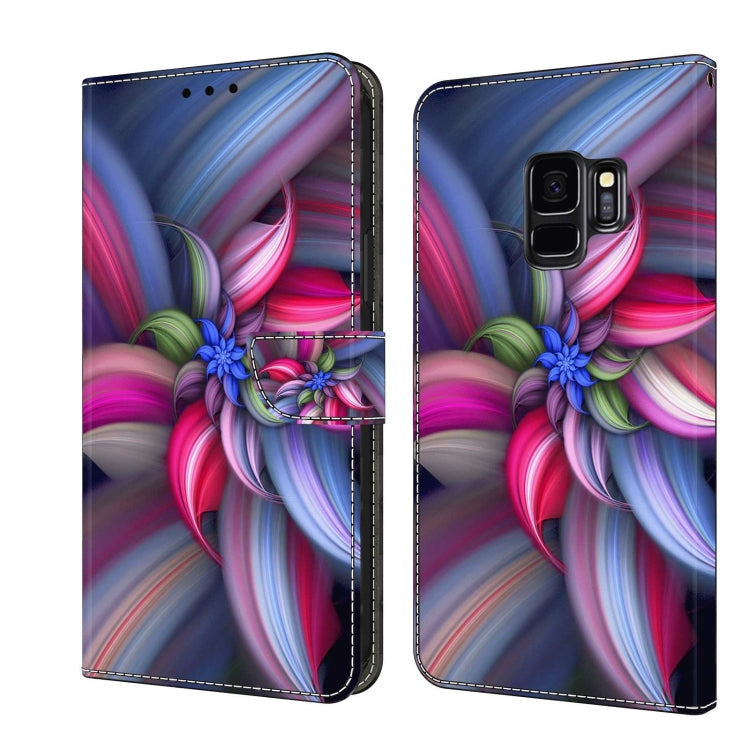 For Samsung Galaxy S9 Crystal 3D Shockproof Protective Leather Phone Case(Colorful Flower) - free shipping - PMC TechLife - Order now!