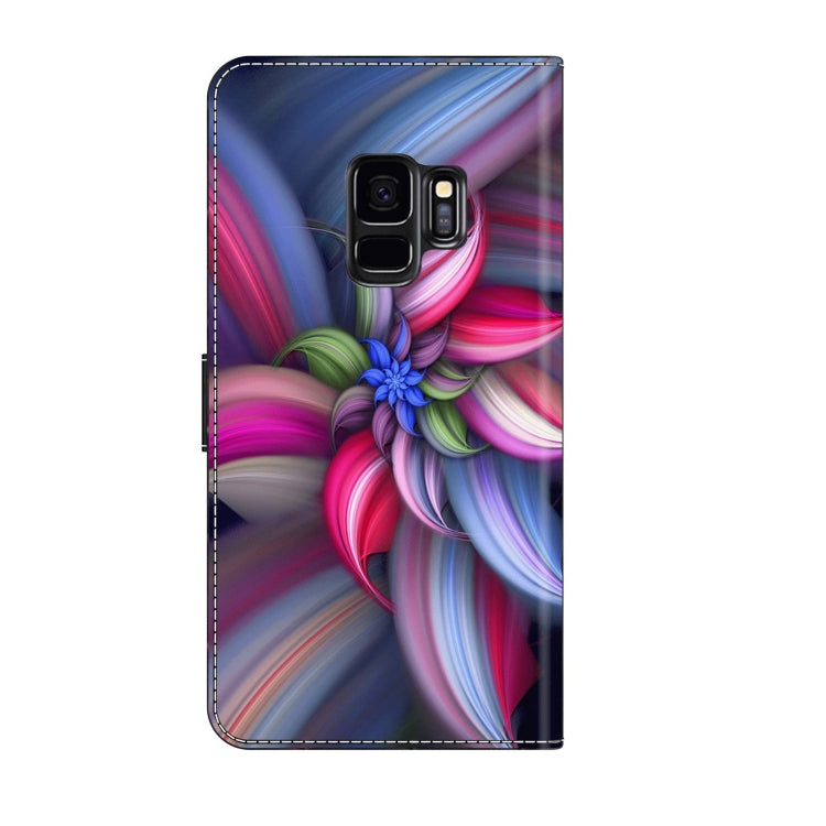 For Samsung Galaxy S9 Crystal 3D Shockproof Protective Leather Phone Case(Colorful Flower) - free shipping - PMC TechLife - Order now!