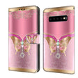 For Samsung Galaxy S10 Crystal 3D Shockproof Protective Leather Phone Case(Pink Bottom Butterfly) - free shipping - PMC TechLife - Order now!