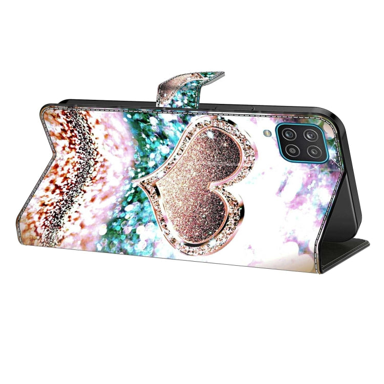 For Samsung Galaxy S20 FE Crystal 3D Shockproof Protective Leather Phone Case(Pink Diamond Heart) - free shipping - PMC TechLife - Order now!