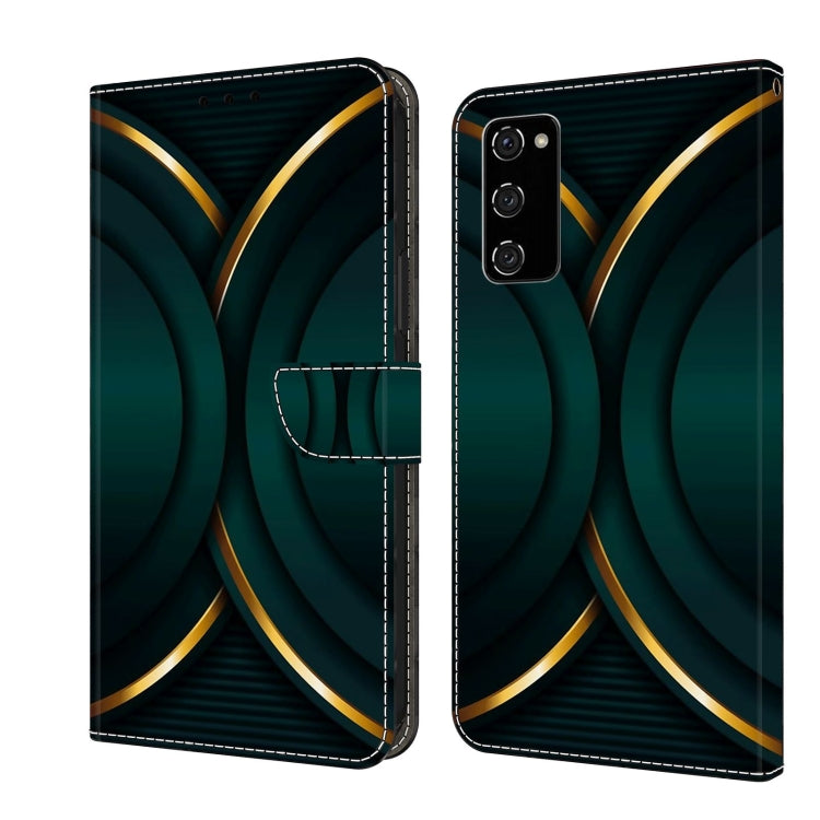 For Samsung Galaxy S20 FE Crystal 3D Shockproof Protective Leather Phone Case(Gold Outline) - free shipping - PMC TechLife - Order now!