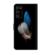 For Samsung Galaxy S20 FE Crystal 3D Shockproof Protective Leather Phone Case(Two Branches)