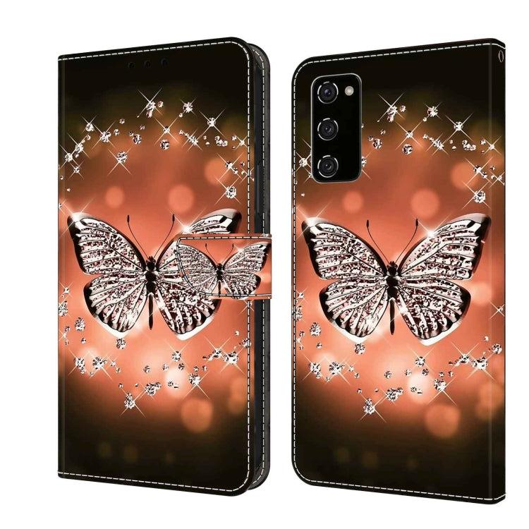 For Samsung Galaxy S20 FE Crystal 3D Shockproof Protective Leather Phone Case(Crystal Butterfly) - free shipping - PMC TechLife - Order now!