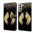 For Samsung Galaxy S21 Crystal 3D Shockproof Protective Leather Phone Case(Golden Wings) - free shipping - PMC TechLife - Order now!