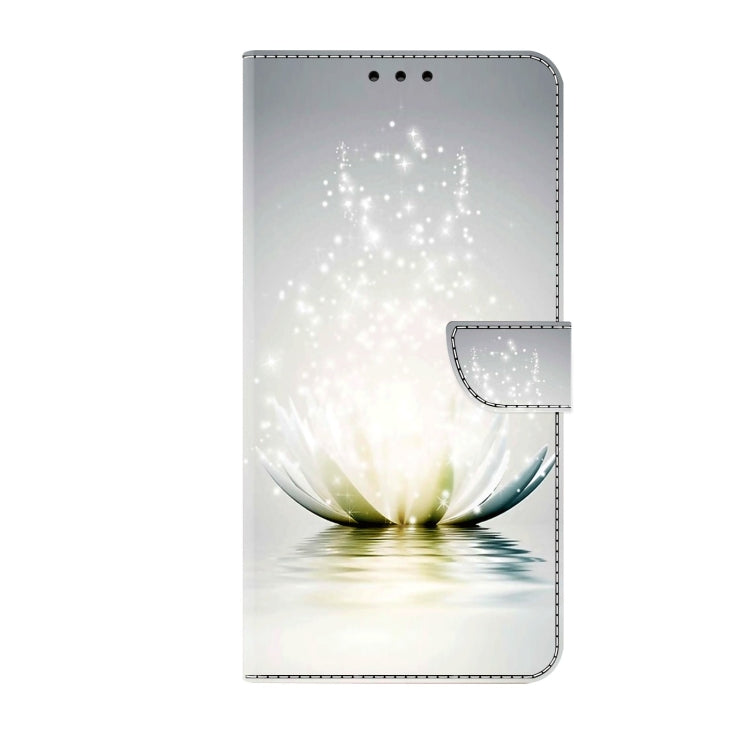 For Samsung Galaxy S21+ Crystal 3D Shockproof Protective Leather Phone Case(Light Lotus)
