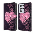 For Samsung Galaxy S21 Ultra Crystal 3D Shockproof Protective Leather Phone Case(Lace Love) - free shipping - PMC TechLife - Order now!