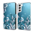 For Samsung Galaxy S22 Crystal 3D Shockproof Protective Leather Phone Case(Plum Flower) - free shipping - PMC TechLife - Order now!