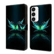 For Samsung Galaxy S23 Crystal 3D Shockproof Protective Leather Phone Case(Reflection Dutterfly) - free shipping - PMC TechLife - Order now!