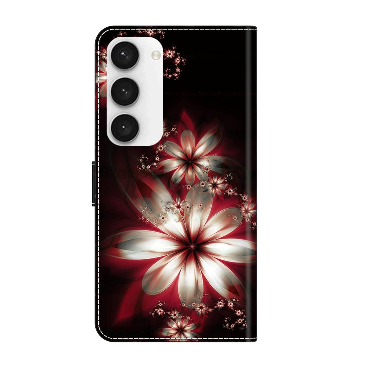 For Samsung Galaxy S23 Crystal 3D Shockproof Protective Leather Phone Case(Fantastic Flower) - free shipping - PMC TechLife - Order now!