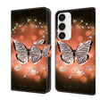 For Samsung Galaxy S23 Crystal 3D Shockproof Protective Leather Phone Case(Crystal Butterfly) - free shipping - PMC TechLife - Order now!