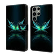 For Samsung Galaxy S23 Ultra Crystal 3D Shockproof Protective Leather Phone Case(Reflection Dutterfly) - free shipping - PMC TechLife - Order now!