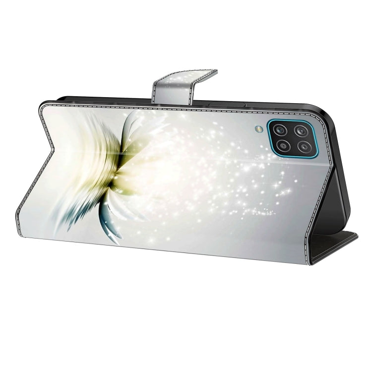 For Samsung Galaxy S23 Ultra Crystal 3D Shockproof Protective Leather Phone Case(Light Lotus)