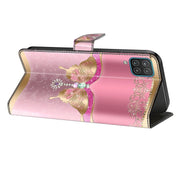 For Samsung Galaxy S23 Ultra Crystal 3D Shockproof Protective Leather Phone Case(Pink Bottom Butterfly)