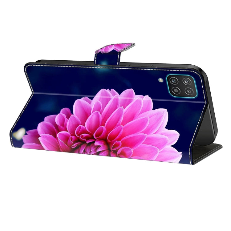 For Samsung Galaxy S23 Ultra Crystal 3D Shockproof Protective Leather Phone Case(Pink Petals)
