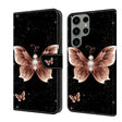 For Samsung Galaxy S23 Ultra Crystal 3D Shockproof Protective Leather Phone Case(Pink Diamond Butterfly) - free shipping - PMC TechLife - Order now!