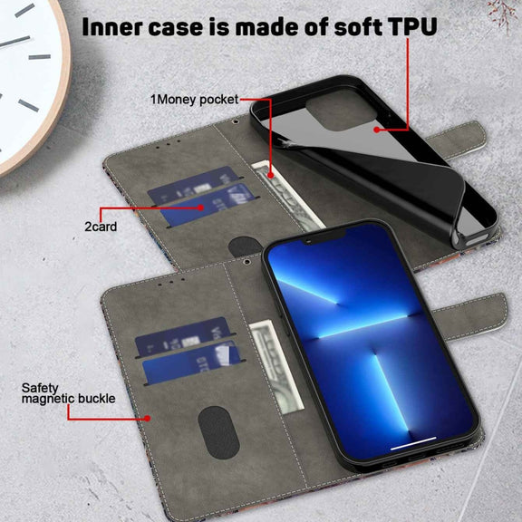For Samsung Galaxy S23 Ultra Crystal 3D Shockproof Protective Leather Phone Case(Gold Outline)