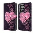 For Samsung Galaxy S23 Ultra Crystal 3D Shockproof Protective Leather Phone Case(Lace Love) - free shipping - PMC TechLife - Order now!