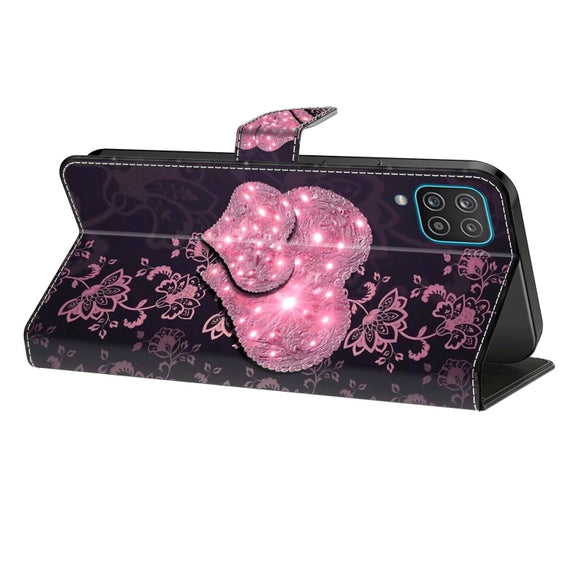 For Samsung Galaxy S23 Ultra Crystal 3D Shockproof Protective Leather Phone Case(Lace Love)
