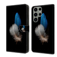 For Samsung Galaxy S23 Ultra Crystal 3D Shockproof Protective Leather Phone Case(Two Branches) - free shipping - PMC TechLife - Order now!