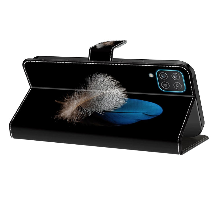 For Samsung Galaxy S23 Ultra Crystal 3D Shockproof Protective Leather Phone Case(Two Branches)