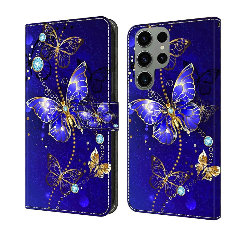 For Samsung Galaxy S23 Ultra Crystal 3D Shockproof Protective Leather Phone Case(Diamond Butterfly) - free shipping - PMC TechLife - Order now!