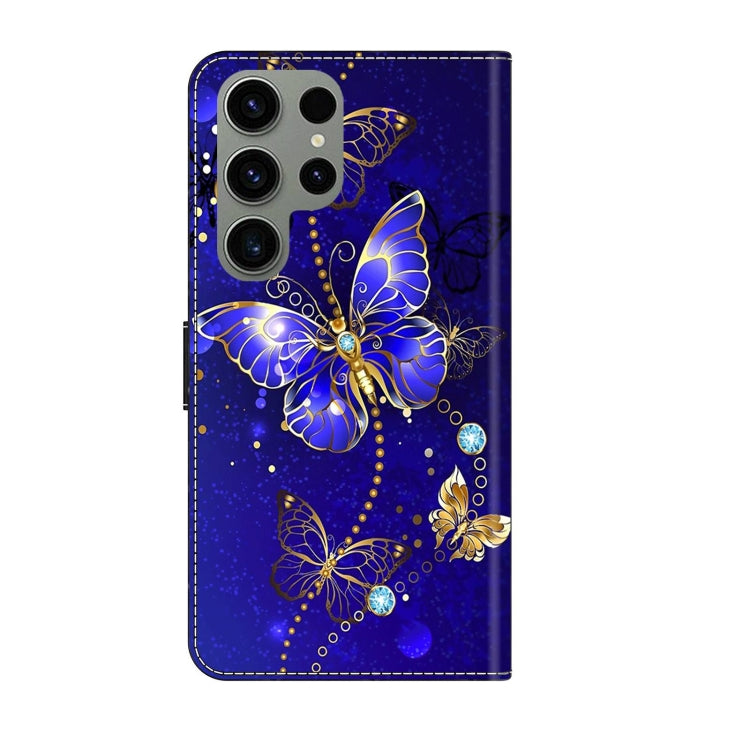 For Samsung Galaxy S23 Ultra Crystal 3D Shockproof Protective Leather Phone Case(Diamond Butterfly) - free shipping - PMC TechLife - Order now!