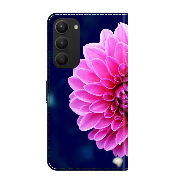 For Samsung Galaxy S23+ Crystal 3D Shockproof Protective Leather Phone Case(Pink Petals) - free shipping - PMC TechLife - Order now!