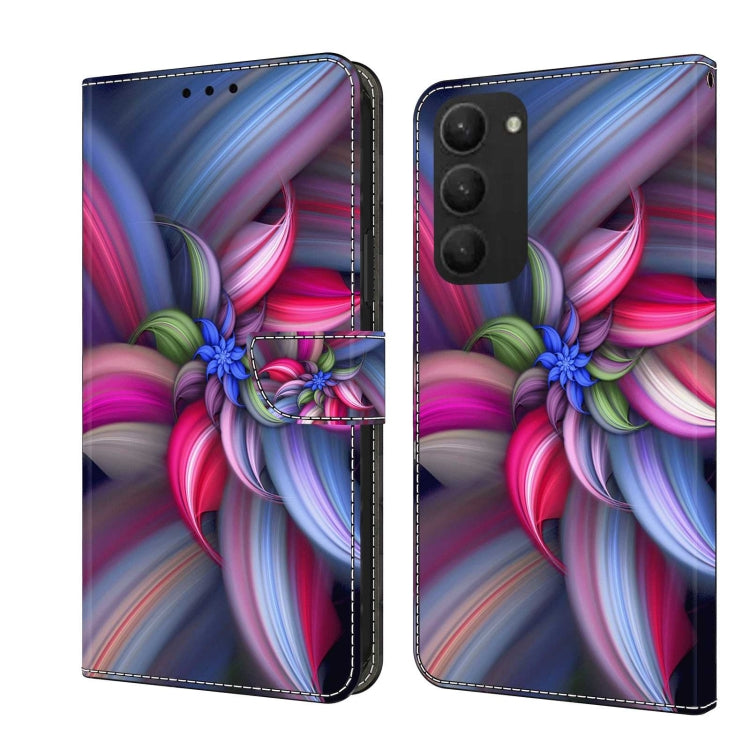 For Samsung Galaxy S23+ Crystal 3D Shockproof Protective Leather Phone Case(Colorful Flower) - free shipping - PMC TechLife - Order now!