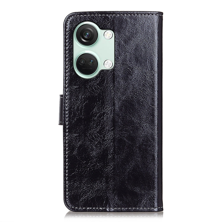 For OnePlus Nord 3 / Ace 2V Retro Crazy Horse Texture Leather Phone Case(Black)