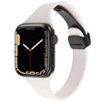 For Apple Watch SE 2022 40mm Magnetic Buckle Slim Silicone Watch Band(Starlight) - Watch Bands by PMC TechLife | Online Shopping South Africa | PMC TechLife