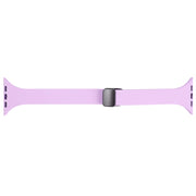 For Apple Watch SE 2022 40mm Magnetic Buckle Slim Silicone Watch Band(Lavender)