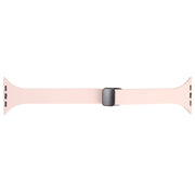 For Apple Watch SE 2022 44mm Magnetic Buckle Slim Silicone Watch Band(Pink)