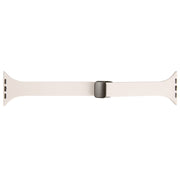 For Apple Watch 7 41mm Magnetic Buckle Slim Silicone Watch Band(Starlight)