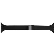 For Apple Watch SE 40mm Magnetic Buckle Slim Silicone Watch Band(Black)