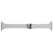 For Apple Watch SE 40mm Magnetic Buckle Slim Silicone Watch Band(Rock Grey)